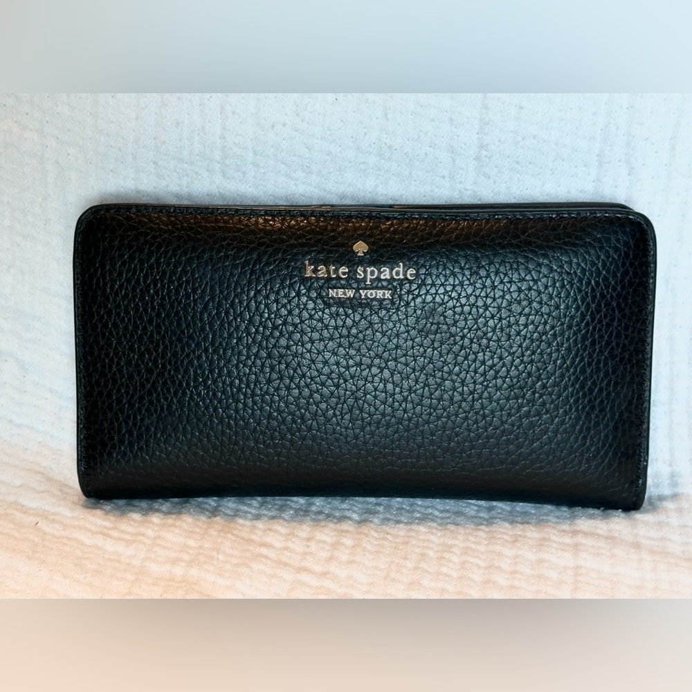 Kate Spade Black Textured Wallet